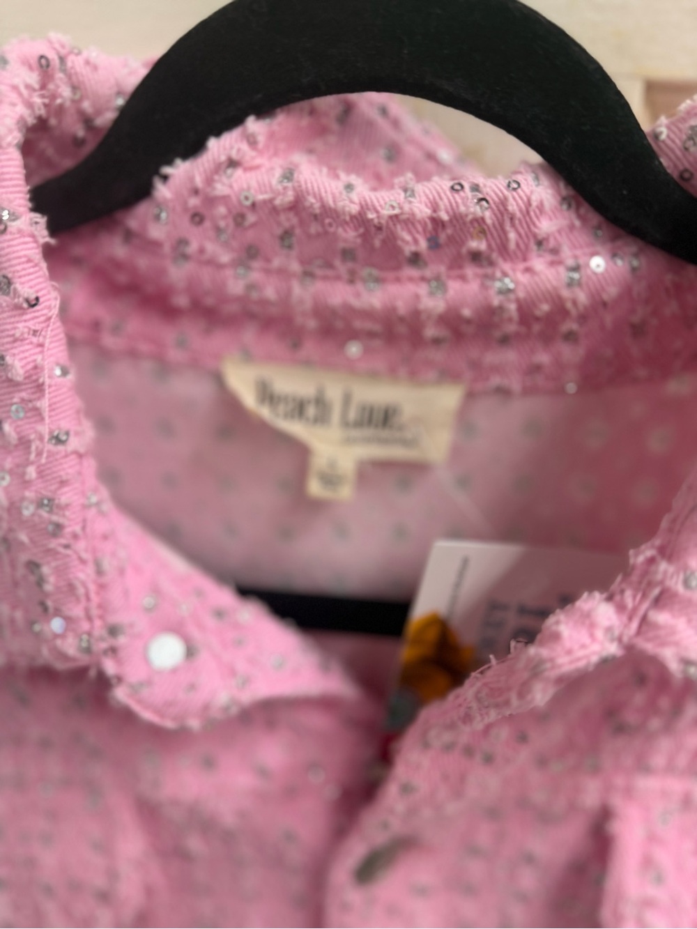 Peach Love California Pink Short-Sleeve Romper Jumpsuit - Picture 3 of 3